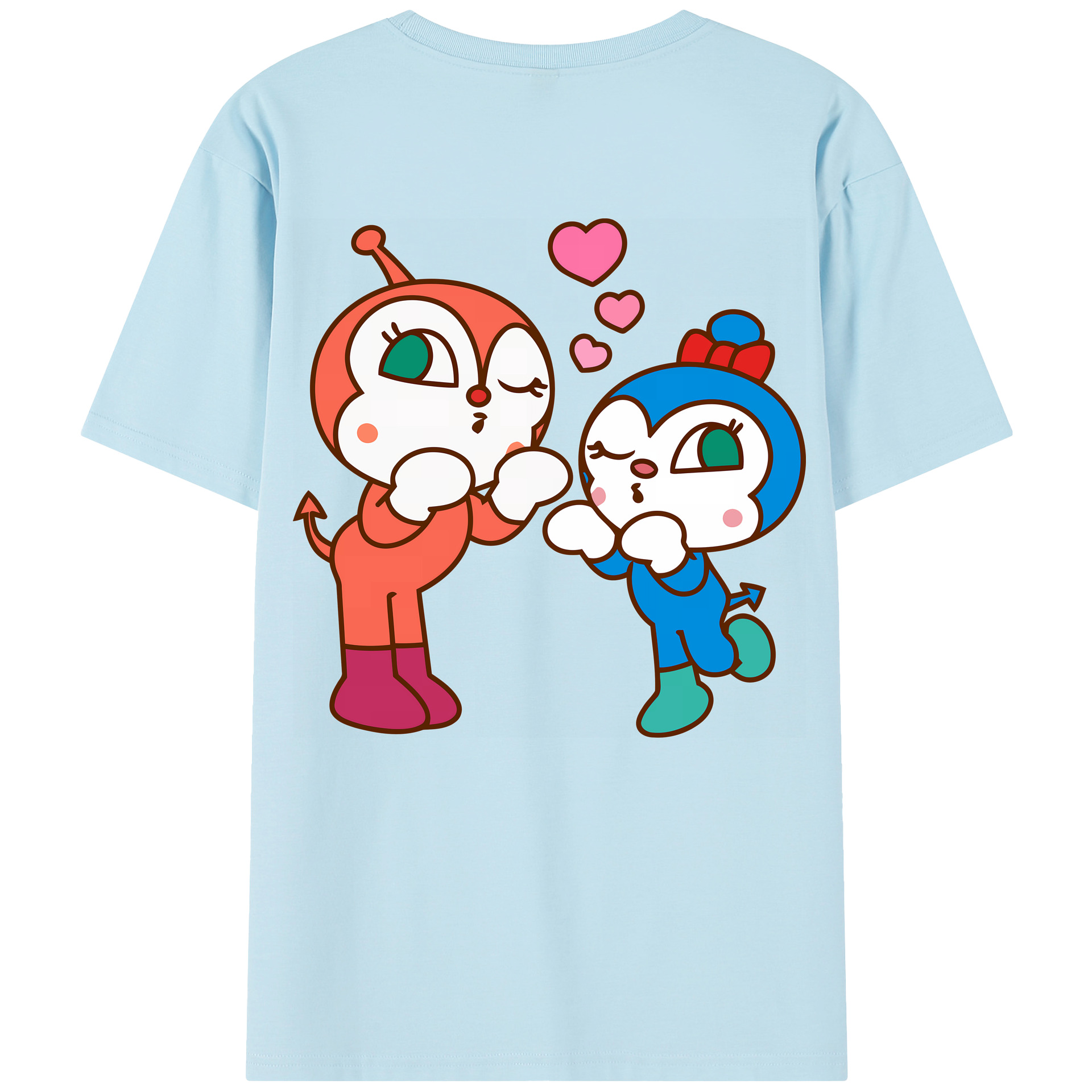 （画像用） アンパンマン Anpanman 綿100％半袖Tシャツ（背面プリント）